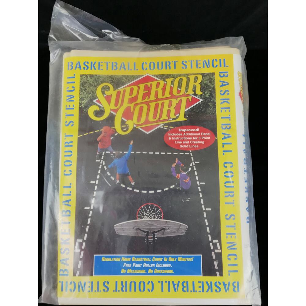 Superior Court Basketball Court Stencil Regulation Markings URSA Major